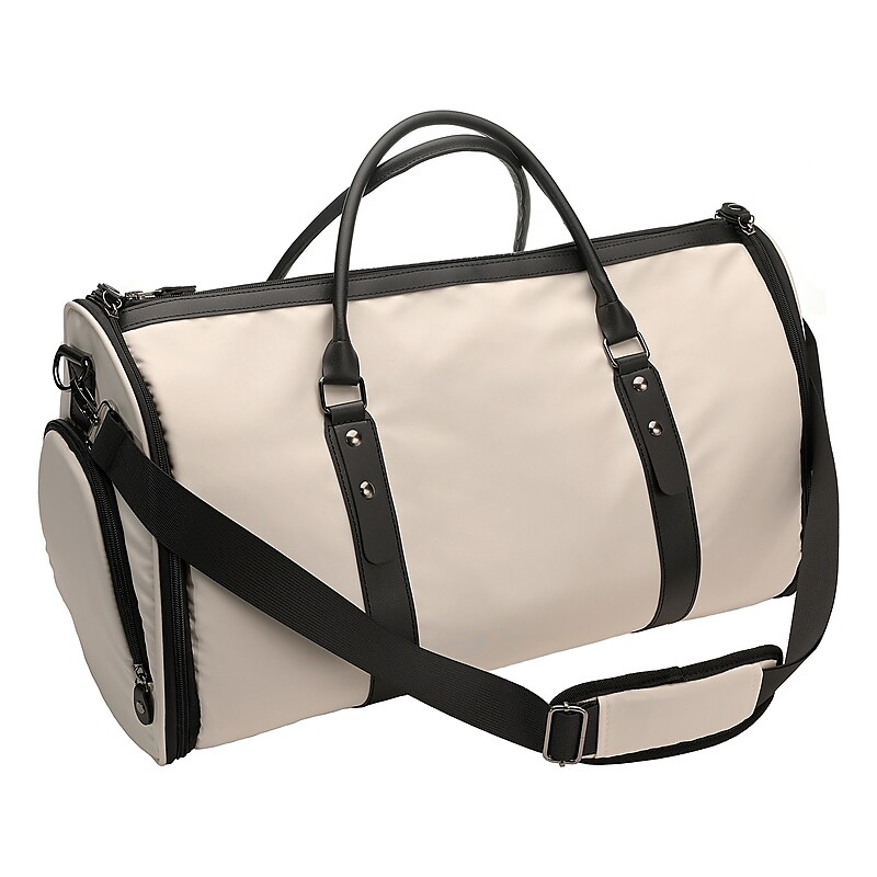 Excello Global Products 9" Carry-On Garment Bag, TSA Checkpoint Friendly, Beige (SPLS-TRVL-0011) image 1