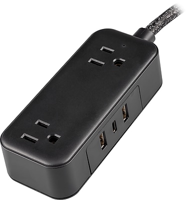 Philips 2-Outlet USB-A/USB-C Port Surge Protector, 6ft., 450 Joules, Black (SPS3564B/37) Simolary simolary.com