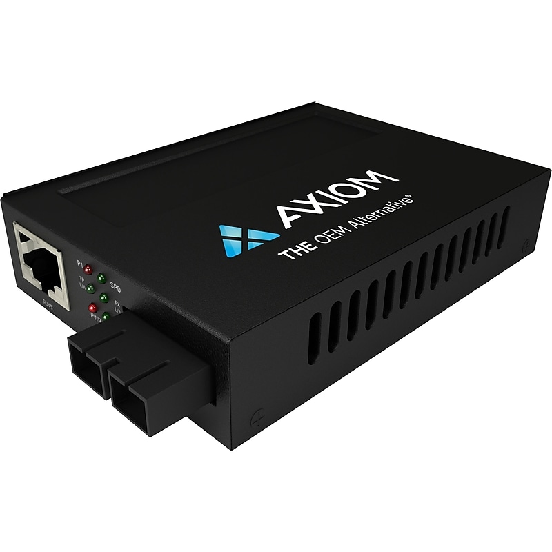 PoE RJ45‑to‑100BASE‑LX Single‑Mode Media Converter, 10 km, 1310 nm, SC (MCP31‑F1‑S3S10‑AX) image 1