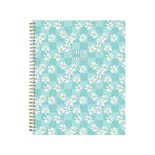 20242025 Blue Sky Sandra Check 8.5" x 11" Academic Weekly & Monthly