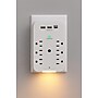 Power by GoGreen Wall Tap Surge Protectors Indoor/Outdoor Extension Cord, 6-Outlet, White (GG-62A1C)~#|#~A3922B35-E35E-45D8-B40B116FFDAA3C30_sc7