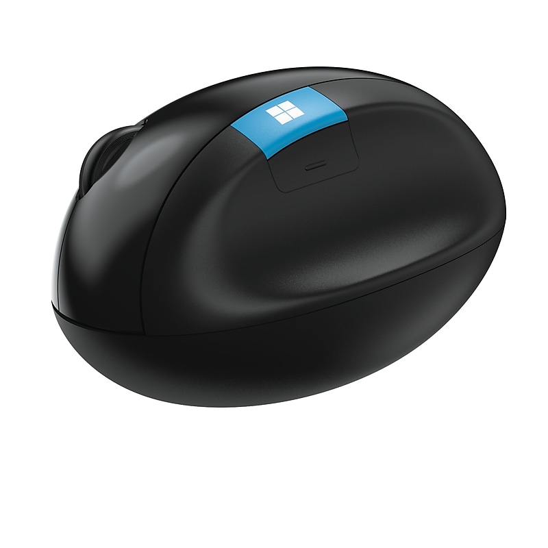 Incase Sculpt Ergonomic Designed by Microsoft Wireless Curved Laser Mouse, Black (L6V-00001) image 1