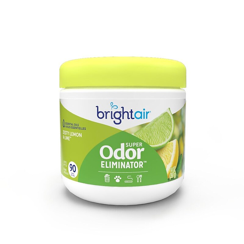 Bright Air Super Odor Eliminator Solid Air Freshener, Zesty Lemon & Lime (900248) image 1