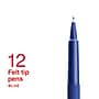 Staples Inspire Felt Tip Pen, Medium Point, 0.7mm, Blue Ink, Dozen (ST63327)~#|#~A3971599-150D-4D12-89E957B980458FCC_sc7