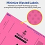 Avery Rectangle Laser/Inkjet Multipurpose Labels, 2.25" x 7.75", Bright Pink (160/Box)~#|#~A3A06C26-8952-4369-9DE107D43D6EEF36_sc7