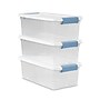 Sterilite 6 Quart Latching Storage Bin with Lid, Plastic, White, 12/Carton (14928012)~#|#~A3A6ABD6-03A7-462C-AAA1C682AF2A8050_sc7