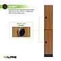 Alpine Industries 72" 2-Tier 1-Column Storage Locker, Oak (701-O-1--TPL-MK)~#|#~A3A88CDF-88BD-4AB1-9CA555E83B68C1A2_sc7
