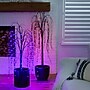 Nearly Natural 4' Pre-Lit Halloween Black Willow Artificial Fall Tree with 120 Orange and Purple LED Lights (T4753)~#|#~A3AA68F1-8ECA-471E-8FFE722BC01FA7F9_sc7