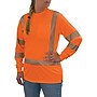 Ergodyne GloWear 8387 High Visibility Women’s Long Sleeve T-Shirt, ANSI Class R3, Orange, X-Large (22365)~#|#~A3ADF9EE-80C5-4864-988EA4ACC69600A6_sc7