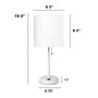 Creekwood Home Oslo 19.5" LED Table Lamp with USB Port, White (CWT-2011-WO-LB)~#|#~A3AF74D7-94B3-4349-94AC5FCB60B8EBDA_sc7