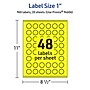 Avery Burst Multipurpose Labels, 1", Neon Yellow, 960/Pack (94606)~#|#~A3B40B6A-32AC-4387-BCE97BFBF1B9ABFB_sc7