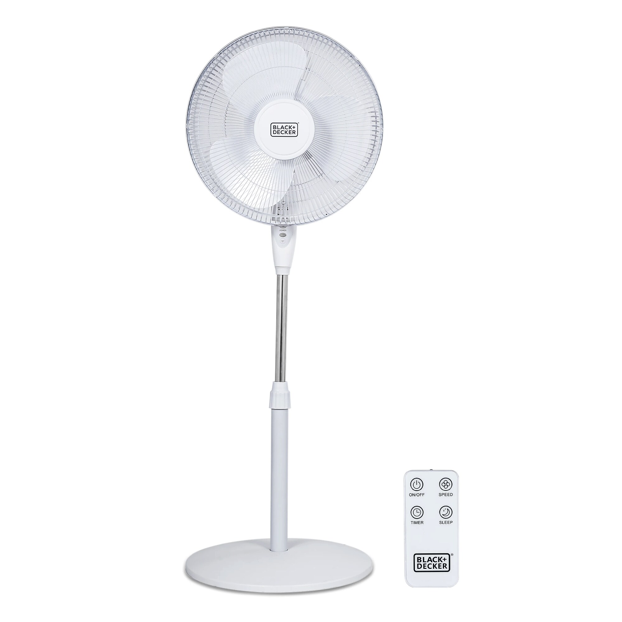 Black & Decker 16″ Oscillating Pedestal Fan, 3-Speed, White (BFSR16W) Sansujyuku sansujyuku.com