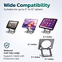 Purely SW60 Tablet Stand and Holder with 360-Degree Rotating Base, Silver (PTSSW60)~#|#~A3BB4E6F-6BE8-4B83-A5897E6E988627B9_sc7