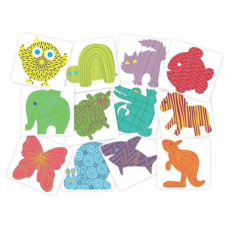 Roylco Learn About Lines Rubbing Plates, Set of 12 (R-48251) image 1