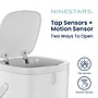 Nine Stars Stainless Steel Touch Tap & Motion Sensor Trash Can, 13.2 Gallon, White (DZT-50-36WH)~#|#~A3C596C7-256C-41FD-B693B443D2630DF6_sc7