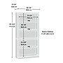 Sauder Select 70"H 5-Shelf Bookcase, Salt Oak (420173)~#|#~A3C705EB-C87D-48CB-91E92C716130A1D5_sc7