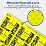 Avery Laser/Inkjet Rectangle Multipurpose Labels, 2" x 2-5/8", Neon Yellow, 300/Pack (94235)~#|#~A3C85259-30B7-4AB5-BC61DD6B09536EAA_sc7