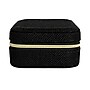 Household Essentials Fabric Travel Jewelry Organizer Box, Black (HE1178)~#|#~A3CBB3B5-3892-4949-AAB8FAF9092F417D_sc7