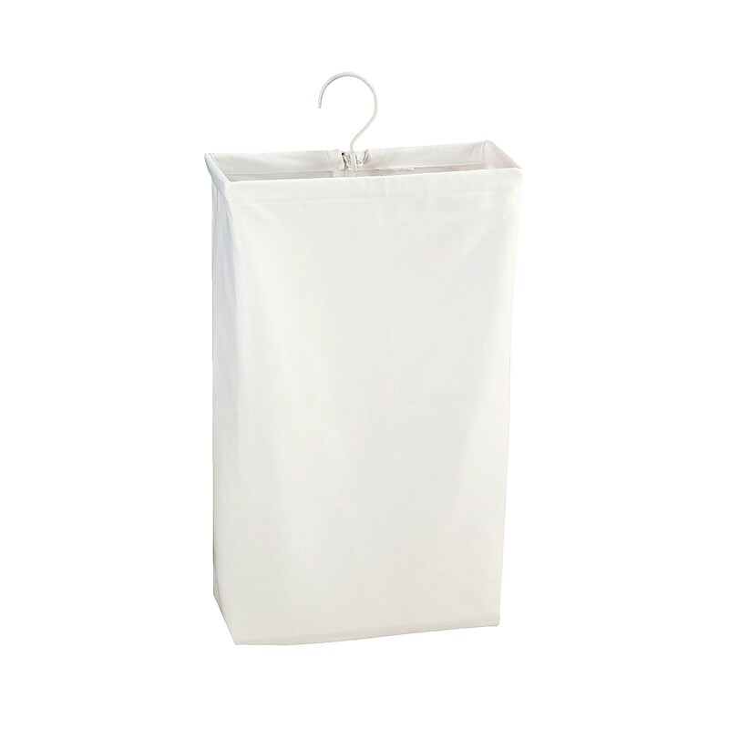 Household Essentials 11-Gallon Collapsible Laundry Bag, Polyester, White (148) image 1