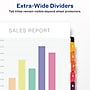 Avery Ready Index Table of Contents Extra-Wide Paper Dividers, 1-10 Tab, Multicolor (11165)~#|#~A3D04043-7F85-4E88-A194198D3E0C41B9_sc7