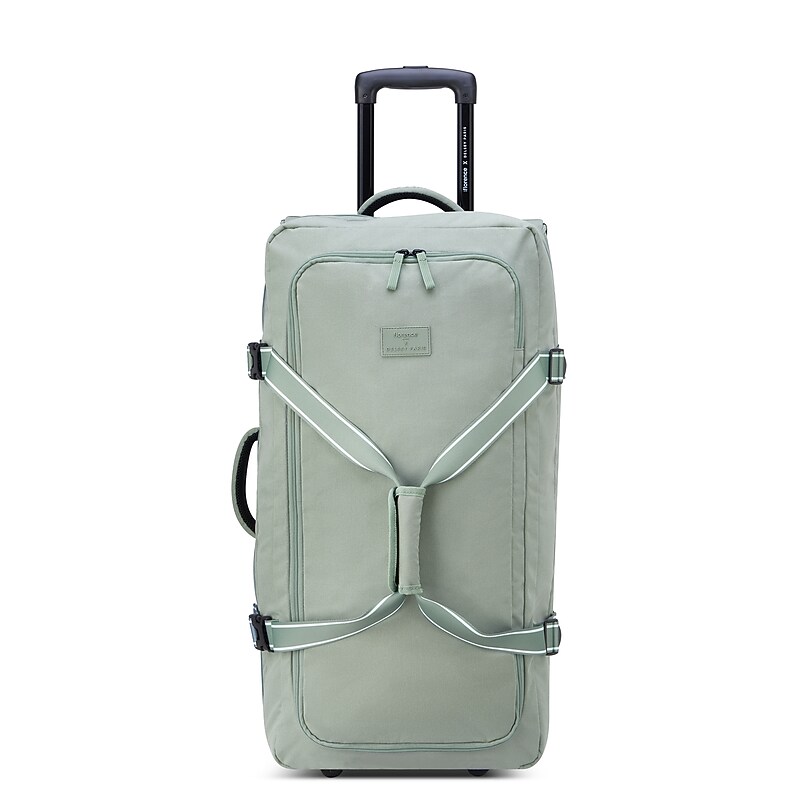 Delsey Paris x Florence by Mills On a Roll 28" Polyester Telescoping Travel Duffel with Wheels, Sage Green (F4398024033) image 1