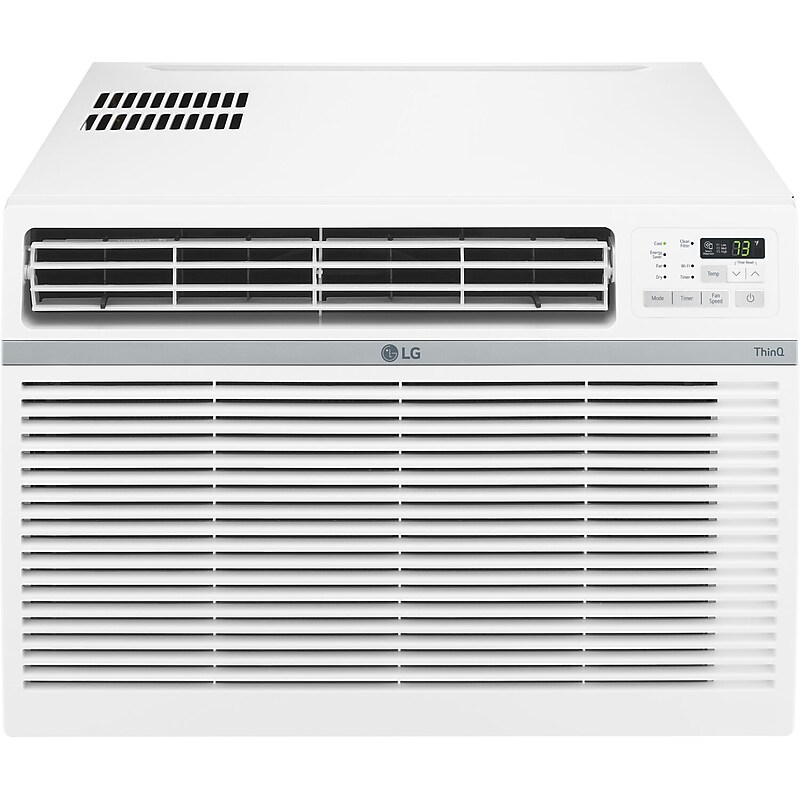 LG 230-Volt 18,000 BTU Window Smart Air Conditioner with Remote, WiFi Enabled, White (LW1821ERSM) image 1