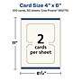 Avery Integrated Cards, 4" x 6", Matte Ivory, 100/Box (95275)~#|#~A3D5A167-9446-4579-8B8D10D834BE1125_sc7