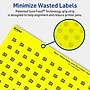 Avery Laser/Inkjet Multipurpose Circle Labels, 0.5" Dia., Neon Yellow, 1540/Pack (94503)~#|#~A3D69FA6-ECD3-4B57-8A5876298FC21FFE_sc7