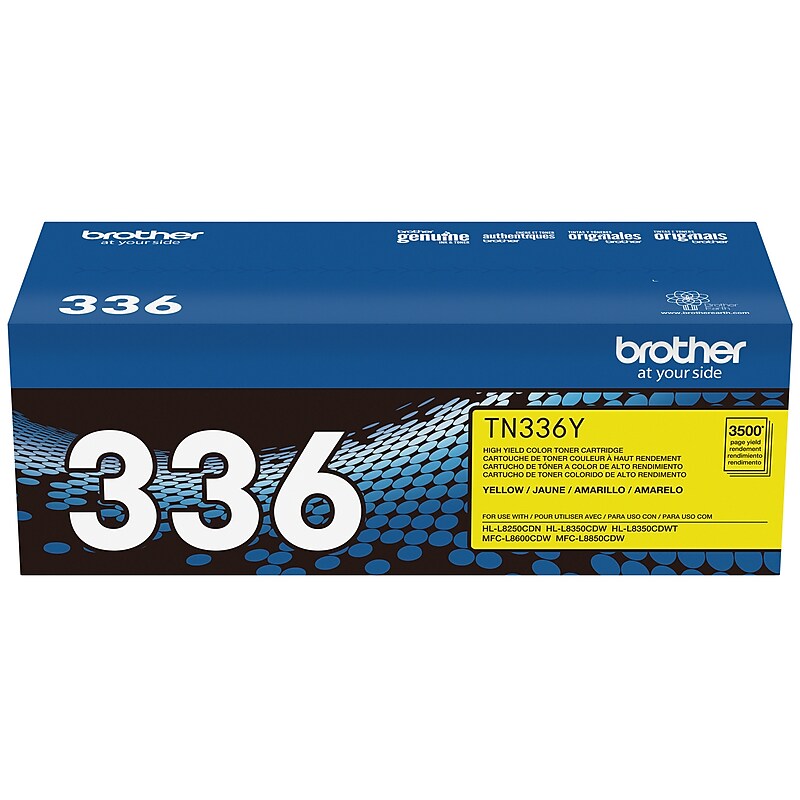 Brother TN-336 Yellow High Yield Toner Cartridge   (TN336Y) image 1