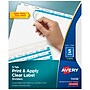 Avery IndexMaker Print & Apply Label Dividers, 5-Tab, Clear, 5/Pack (11436)~#|#~A3DC467B-71F3-4E6F-9E47BBA6318A9607_sc7