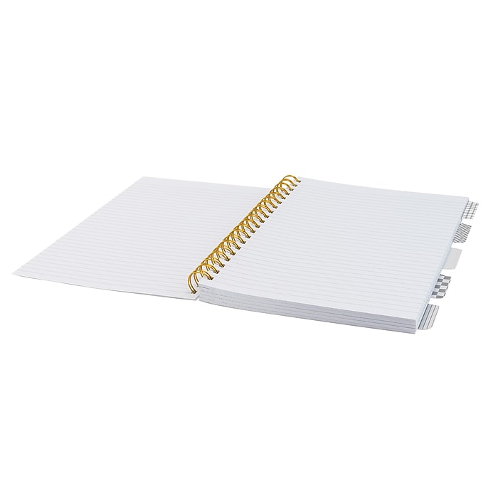 C-Line Signature Series 5-Subject Subject Notebooks, College Ruled