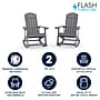 Flash Furniture Savannah All-Weather Poly Resin Wood Adirondack Rocking Chair, Gray, 2/Pack (JJC14705GY2)~#|#~A3E99BAA-5E6B-4966-96B72B418DF04F21_sc7