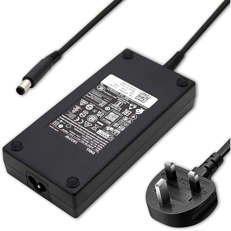 Dell 180W Power Adapter for Alienware Notebooks & Precision Mobile Workstations, Black (074X5J) image 1
