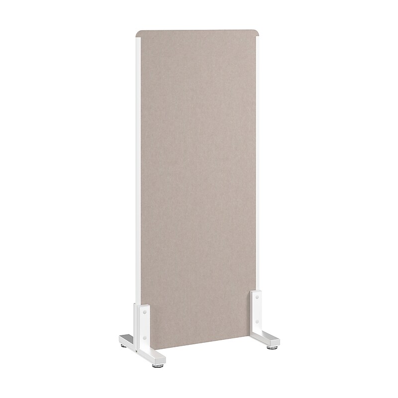 Bush Business Furniture Fabric Freestanding Privacy Panel, 55"H x 24"W, Warm Beige (PSP224WB-03) image 1