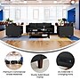 Flash Furniture Hercules Artemis LeatherSoft Sofa and 2 Chair Set, Black, 3-Pieces (ZB8921SET3BLK)~#|#~A3F5D006-1C45-4959-98D72BC0EC6619AE_sc7
