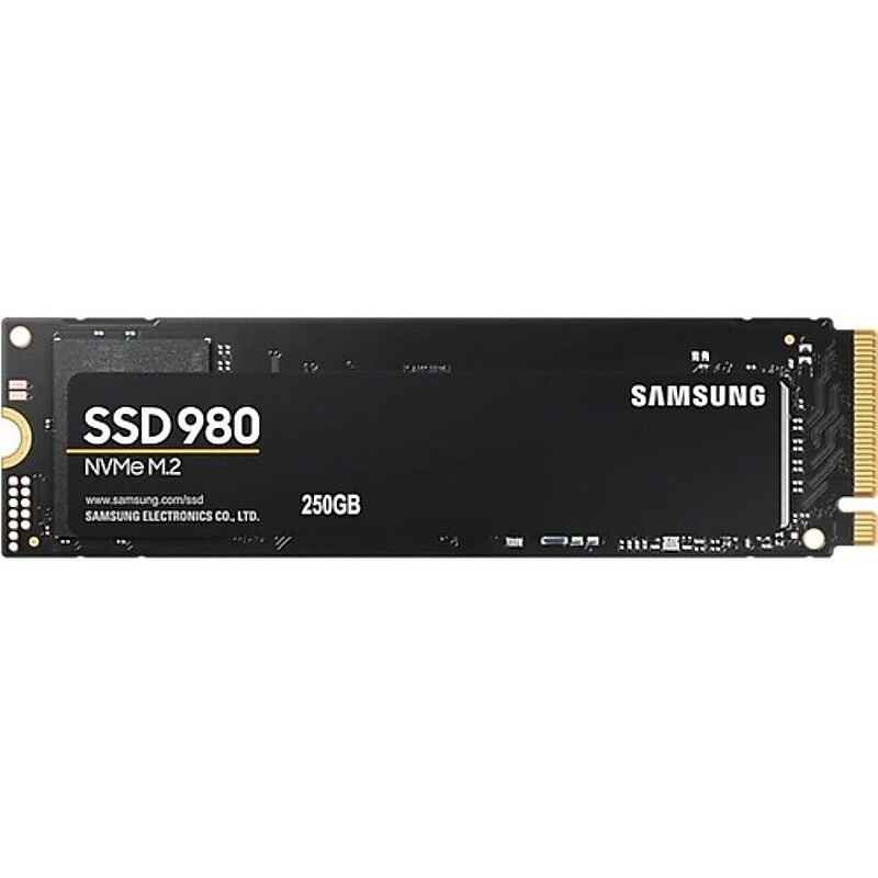 Samsung 980 250GB M.2 PCIe Gen3 NVMe Internal Solid State Drive, V-NAND (MZ-V8V250BW) image 1
