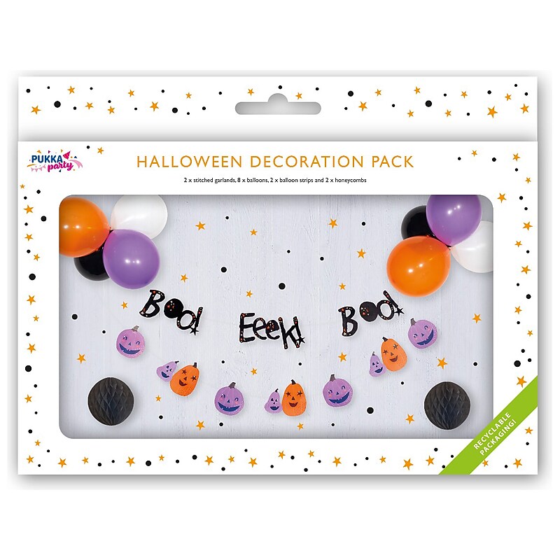 Pukka Party Halloween Decoration Pack, Assorted Colors (PTY499) image 1