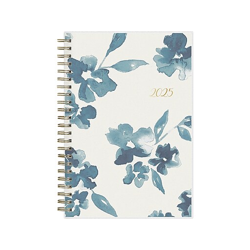 2025 Blue Sky Bakah Blue 5" x 8" Weekly & Monthly Planner, Plastic
