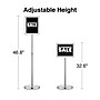 Staples Sign Holder, 8.5" x 11", Metallic (28069)~#|#~A3FA2D16-A775-4CC2-819BD2FFE6F1284D_sc7