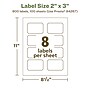 Avery EcoFriendly Laser/Inkjet Decorative Edge Multipurpose Labels, 2" x 3", White, 800/Box (94267)~#|#~A3FDC4BC-138D-4100-80C4CAB6D65BE4B6_sc7