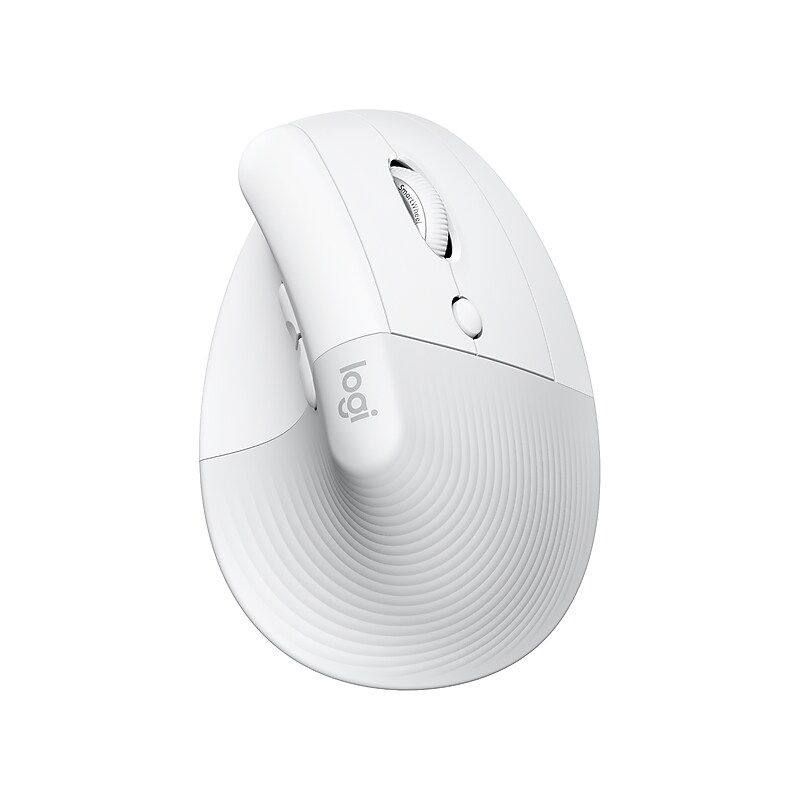 Logitech Lift for Mac Wireless Ergonomic Vertical Optical Bluetooth & USB Mouse, White (910-006471) image 1