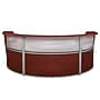 Regency Marque 144"W Curved Reception Desk Workstation, Mahogany (77313MH)~#|#~A405587C-07E5-45E9-83E64FB6A4AD024A_sc7