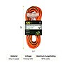 GoGreen Power 100' Indoor/Outdoor Extension Cord, 3-Outlet, 14 AWG, Orange (GG-15100)~#|#~A405F881-18FA-4008-9941A73A7BC650F0_sc7