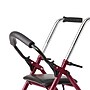 Medline 2-Wheeled Folding Steel Rollator, Adult, Burgundy (RLT-600S-5BG)~#|#~A407C248-3158-4FF9-87AE1E01E28D1BB0_sc7