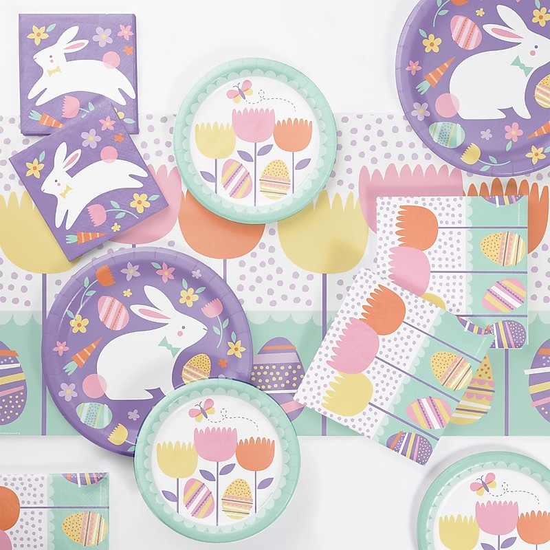 Creative Converting Modern Easter Tableware Kit, Serves 8 (DTC9213E2A) image 1