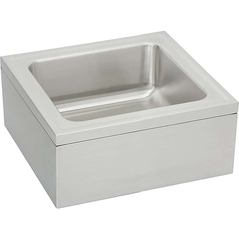 Elkay Single-Bowl Floor-Mounted Kitchen Sink, 23" x 25" x 10", Stainless Steel, Buffed Satin (EFS2523C) image 1