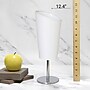 Creekwood Home Chrome Slanted 12.4" LED Table Lamp, White (CWT-1012-WH)~#|#~A419C299-519C-4260-B062E69764940D81_sc7