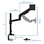 Mount-It! ProFlex Adjustable Heavy-Duty Monitor Mount with Pole & Gas Spring Arm, Fits 17"- 49" Ultrawide Monitors, Matte Black~#|#~A41DC3AA-CCC7-4A8C-87351104C21805DB_sc7