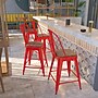 Flash Furniture Lily Contemporary Metal Vertical Back Counter Height Stool, Red, 4-Pieces/Pack (4CH3132024GBRDW)~#|#~A41EE107-5D1F-4551-8D86AB3111182FBC_sc7