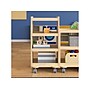Flash Furniture Bright Beginnings Mobile 4-Tier Storage Cart, 31.5"H x 16"W x 16"D, Natural Birch Plywood (MK-KE24091-GG)~#|#~A42097BF-5D20-4C44-8C8C457901C3CD8F_sc7